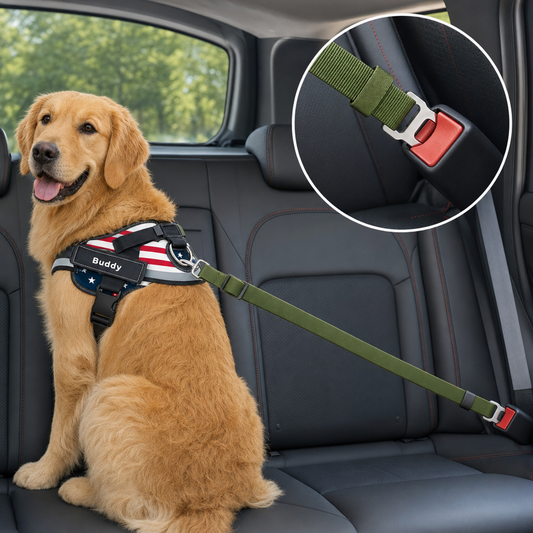 Adjustable Dog Car Seat Belt Tether